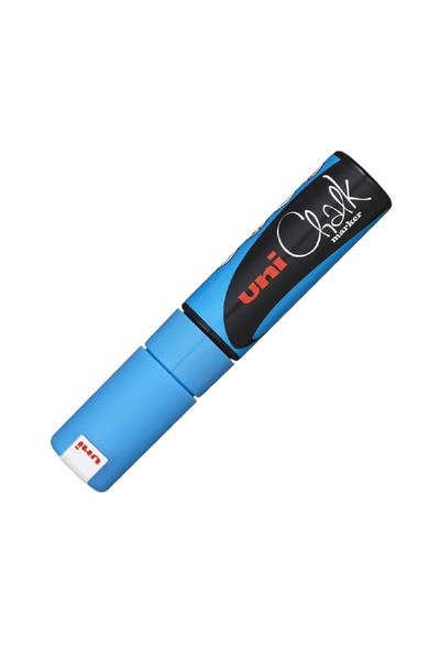 Uni Marker creta lichida Chalk, 8mm, BLEU