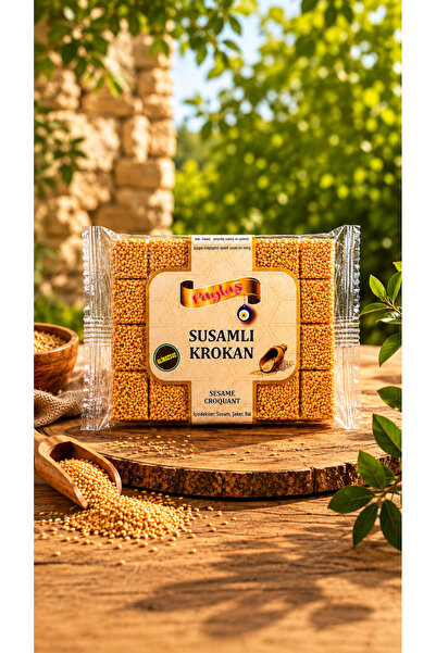Paylaş SUSAMLI Krokan Doğal atıştırmalık bar 100 Gr. 1 Adet