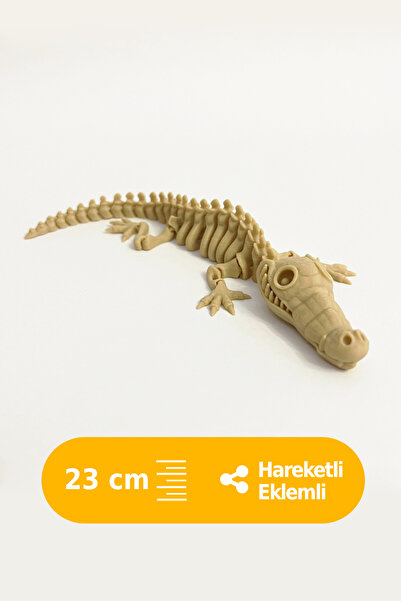 Artimon 3D Store Hareketli Timsah 3D İskelet Dinozor | Oyuncak Dinozor | Dino...
