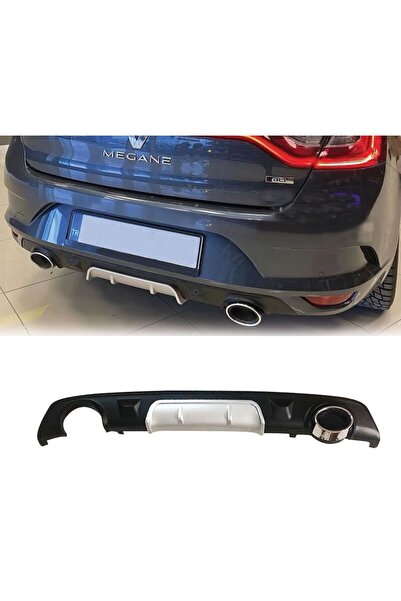 autogp Renault megane 4 arka tampon difüzörü sedan 2016+ gri