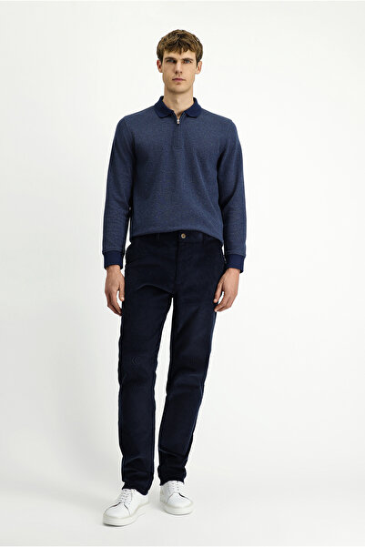 Kiğılı Regular Fit Thick Ribbed Cotton Velvet Trousers