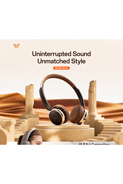 Weofly Nova ANC Wireless Bluetooth Headphones with Active Noise Cancellation, 58H Playtime, ENC Mic & 40mm Drivers
