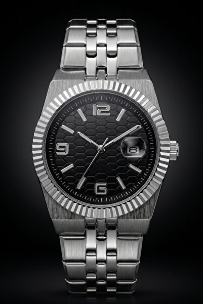 TEKMAKG High Quality Luxury Steel Band Classic Men's Wristwatch with Calendar