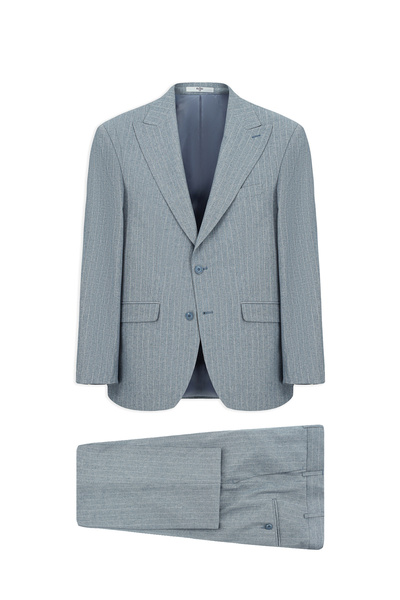Kiğılı 6 Drop Regular Fit Standard Cut Pointed Collar Striped Suit