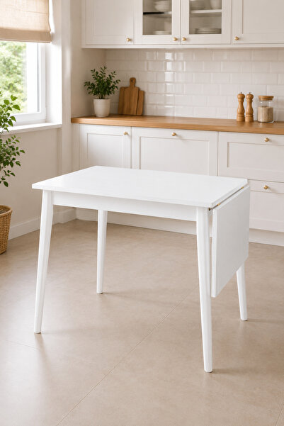 VİLİNZE Avanos Katlanır Mdf Ahşap Mutfak Masası - 70x80 Cm