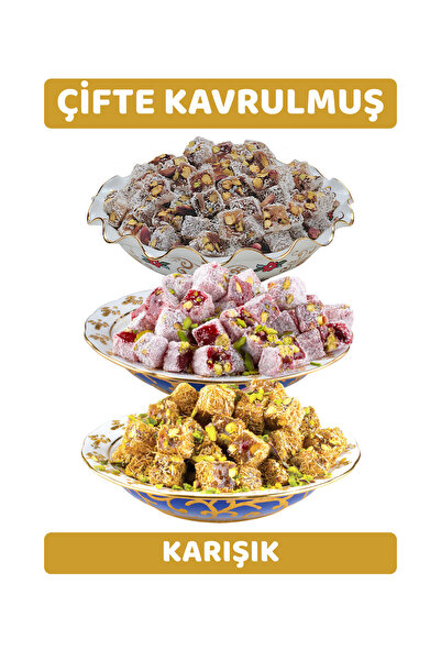 Arı Lokumları 1978 Çifte Kavrulmuş Antep Fıstıklı Karışık Lokum 1KG (Hindista...