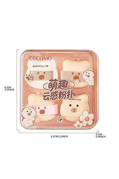 Choice G2213-5 GECOMO powder puff set, with a soft and bouncy air cushion, fl...
