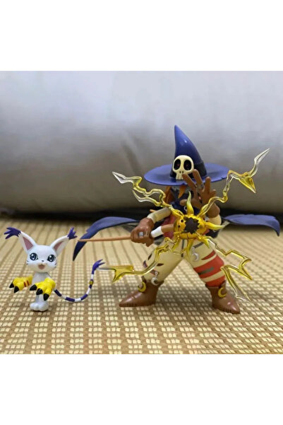 BANDAI Wizarmon and Tailmon 3.5-11.5cm Anime Figure Digimon Adventure Figure ...
