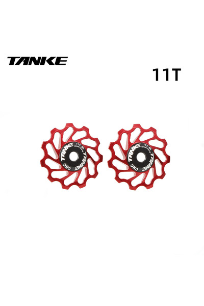 Choice أحمر 11T 2 قطعة TANKE دراجة جبلية خلفي Derailleur عجلة جوكي بكرة محمل ...