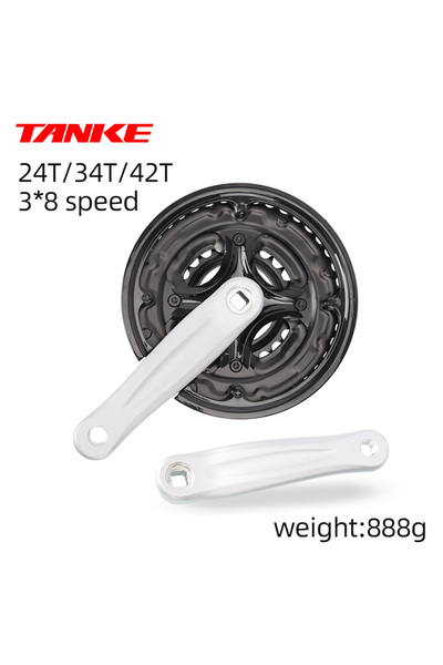 Choice 152mm Three disc crank MTB Crankset 7/8/9 Speed 24-34-42T 152mm kids B...