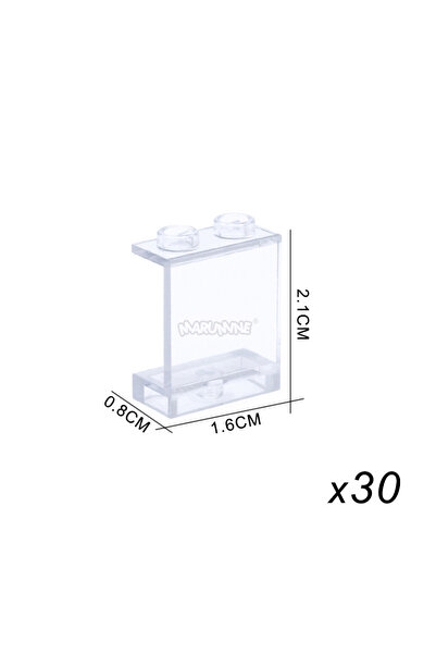 Choice19 87552 Clean MARUMINE MOC Build Block Part Window Glass House Transpa...