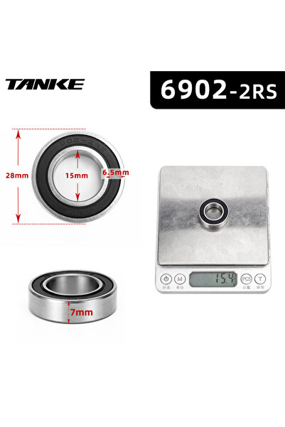 Choice 6902-2RS قطعتان من محمل محور الدراجة NBK Palin 16257 أو 6902 أو 6804 أ...