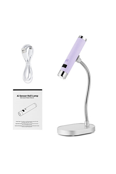 Choice3 Purple Portable Nail Dryer Light Nail Lamp Rechargeable Gel Nails Lam...