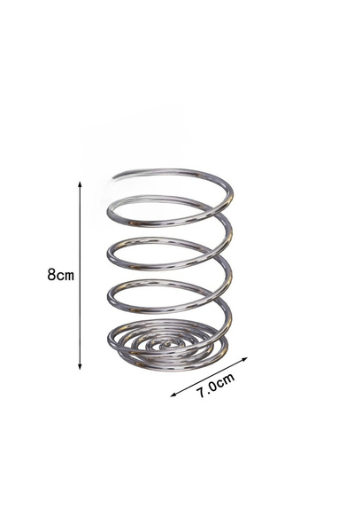 Choice 1pcs Stainless Steel Spiral Toothbrush & Makeup Brush Holder, 2-in-1 B...