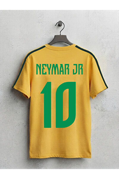 MAGORS Μπλουζάκι Neymar Brazil με στάμπα Unisex Oversize Cut Crew Neck Brasil