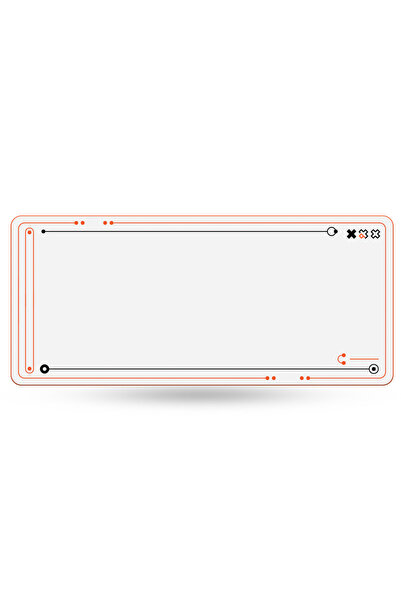 QwertyKey Covoraș de birou și mousepad Phantom White, Impermeabil, Margini cu...