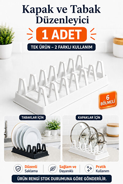 HopeWay Home 1 Adet Tabak / Kapak Düzenleyici – Mutfak Organizer