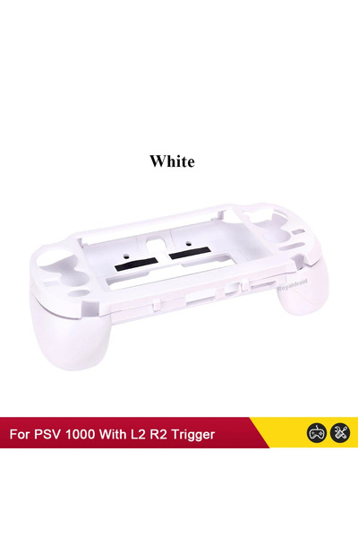 Choice White Black White Frosted Hand Grip Joypad Stand Case with L2 R2 Trigg...