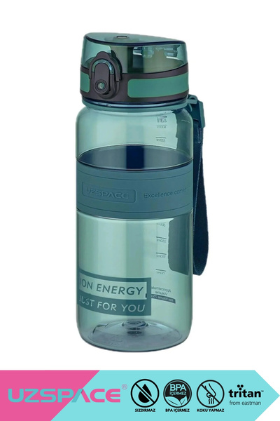 Uzspace 650ml New Collection Standard Size Silicone Body Tritan Water Bottle ...
