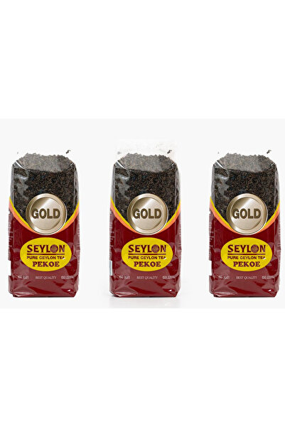 Seylon Seylon 500 gr Pekoe Gold Ceylon Tea 3 Adet Ithal Seylan Sri Lanka Siya...