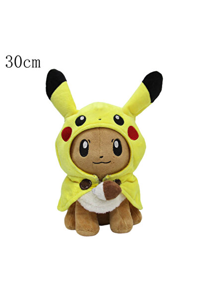 Choice Eevee 30cm Cos Eevee Pikachu Cosplay Plush Toy Charizard Peluche Snorl...