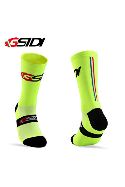 Choice vertical bar green GSTDI New Cycling Socks High Quality Compression Me...