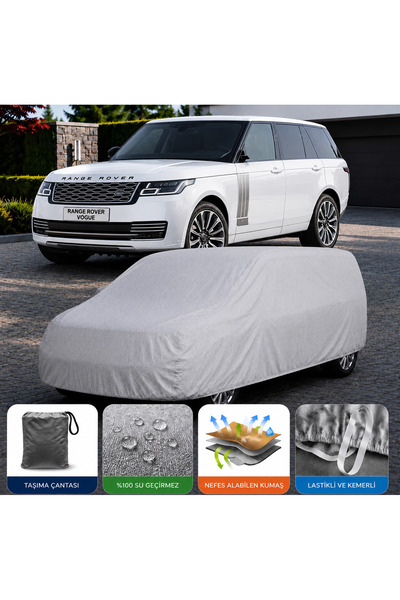 COCEM Range Rover Vogue Premium Araç Brandası Su Geçirmez UV Korumalı Tam Kor...