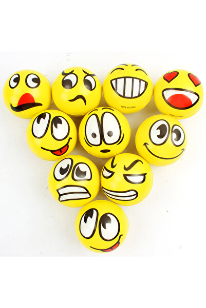 Choice Smile1 6pcs 6PCS 6.3cm facial expression foam ball PU extrusion pressu...
