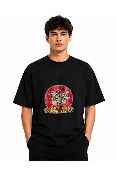 Inscriptie Unisex Βαμβακερό T-Shirt Υψηλής Ποιότητας  "Looney Tunes Merchandi...
