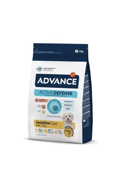 Advance Sensitive Care Deri ve Tüy Sağlığı Özel Somonlu Küçük Irk Yetişkin Kö...