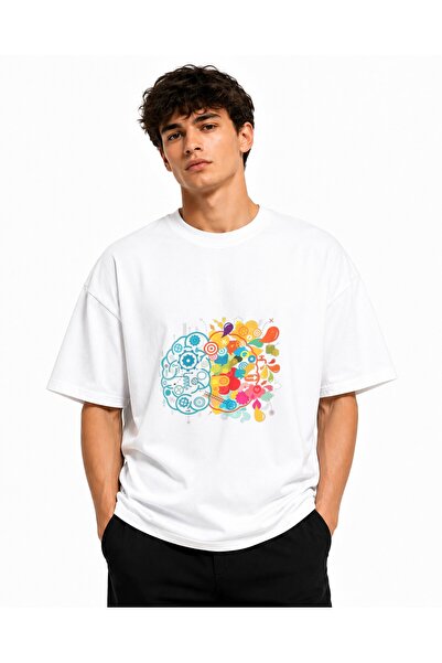 Inscriptie Tricou Unisex Bumbac Premium Casual " Gandire logica "