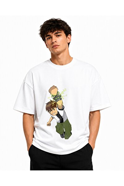 Inscriptie Tricou Unisex Bumbac Premium Casual " Ben 10 action "