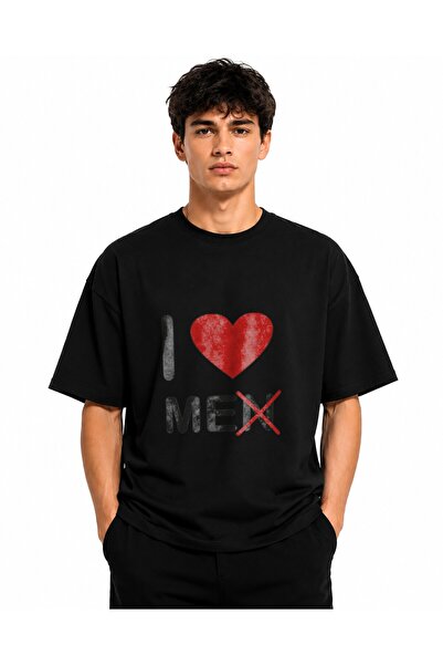 Inscriptie Tricou Unisex Bumbac Premium Casual " I love Men "
