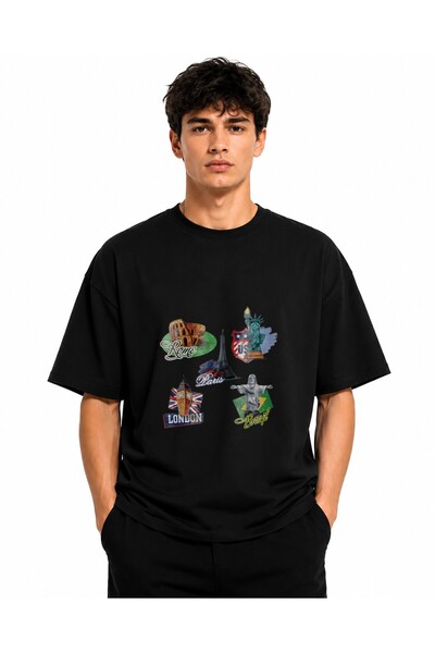 Inscriptie Unisex Βαμβακερό T-Shirt Υψηλής Ποιότητας  "Θαύματα του Κόσμου των...