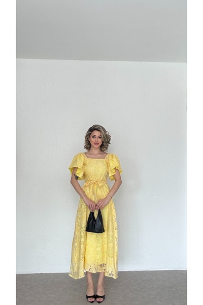 Nesil Rochie din tul jacquard