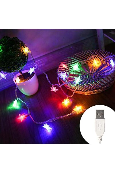 Choice 6M 40 LED Multicolor USB LED Star Fairy Lights Outdoor Chain Lights Ga...