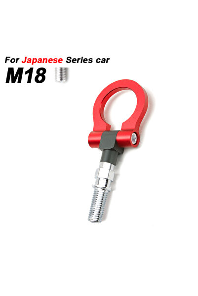 Choice8 M18 Red Universal Racing Tow Hook Front Rear Car Trailer Hook Car Tra...