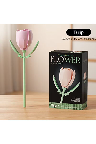 Choice3 M5017-No box Micro particle building block flower set, DIY assembly f...