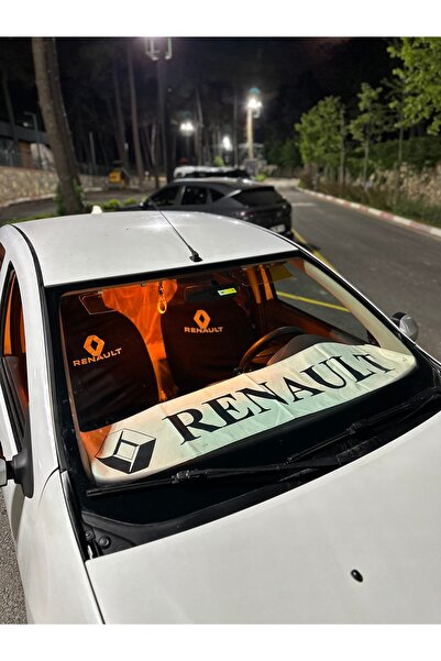 KARA Renault torpido havlusu arkasa pamuk iplikli
