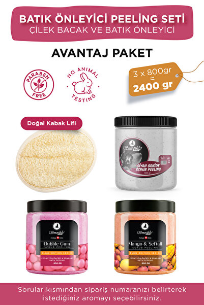 Smoothly Peeling Avantaj Seti 800gr X 3 Adet Batık Için Peeling Uygulama Için...