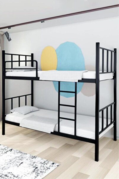 Niron 90x190 Sağlamlaştırılmış Ayrılabilir Metal Ranza / Karyola