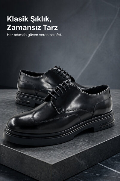 PATRICK CASSA Men's Genuine Leather Classic Shoes