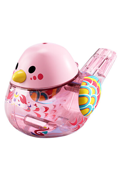 Choice Pink Colorful children's cartoon bird whistle toy loading water to cha...
