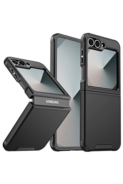 Choice24 حافظة هاتف Galaxy Z Flip7 باللون الأسود الفاخر لـ Magsafe مغناطيسية ...