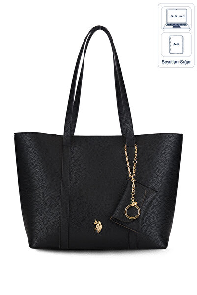 U.S. Polo Assn. حقيبة كتف نسائية سوداء Us26309