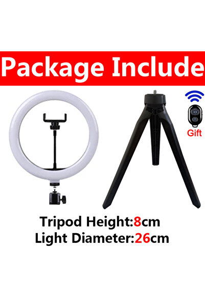 Choice C-26cm LED Selfie Ring Lighting Photographic Selfie Ring Lamp USB Remo...