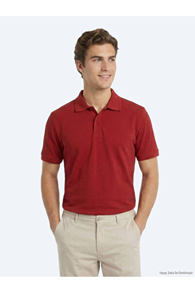 Kip Tile Plain Polo Neck 100% Cotton T-Shirt