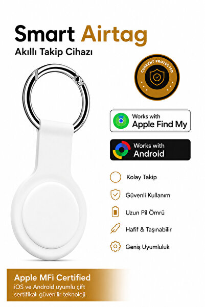 linarya AİRTAG AKILLI TAKİP CİHAZI [ANAHTARLIK, EVCİL HAYVAN, ARABA, VALİZ, BİSİKLET CÜZDAN UYUMLU]