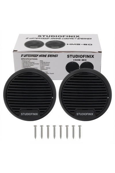 Choice Speaker 3 inch BLACK STUDIOFINIX 3 Inch Water-Proof Marine Speakers We...
