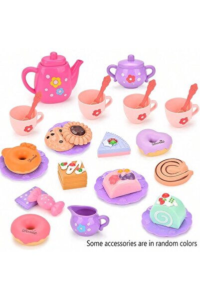 Choice H511 Children's Tea Party Set 27 Pcs Kitchen Role Play Pretend Teapot ...